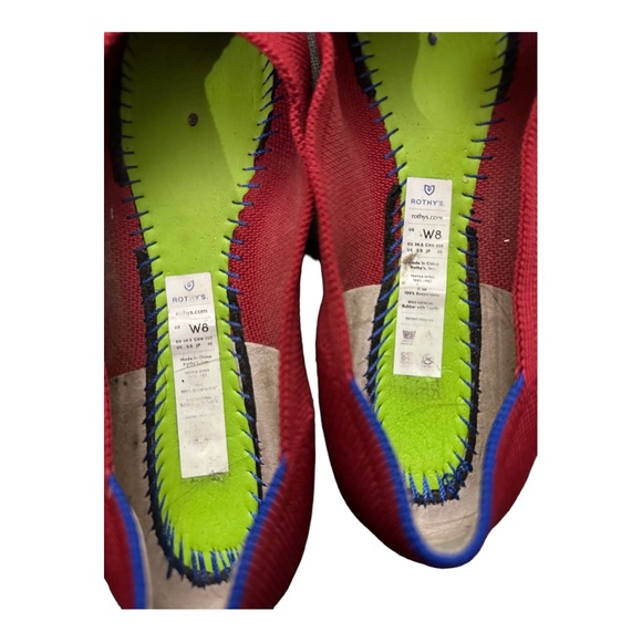 Rothy’s Point Toe Flat in Red, size 8, EUC - Picture 9 of 10